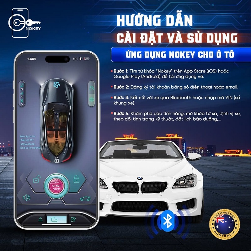 Tải ứng dụng Nokey và tiến hành đăng ký