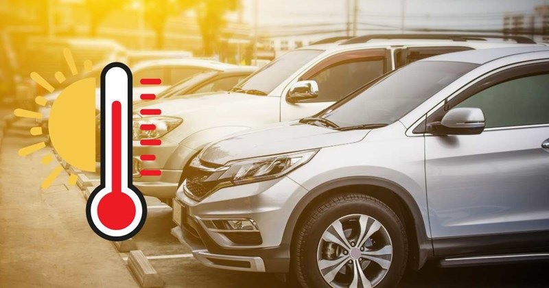 Hạn chế đỗ xe dưới trời nắng