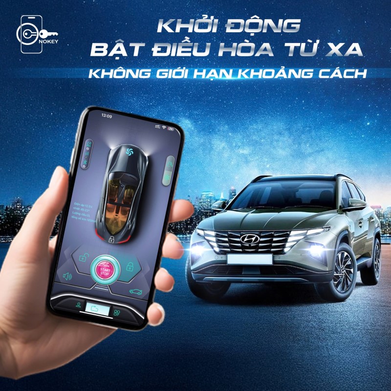 Tính năng bật điều hòa từ xa trước khi lên xe