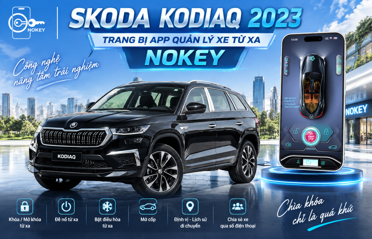 đề nổ từ xa Skoda kodiaq